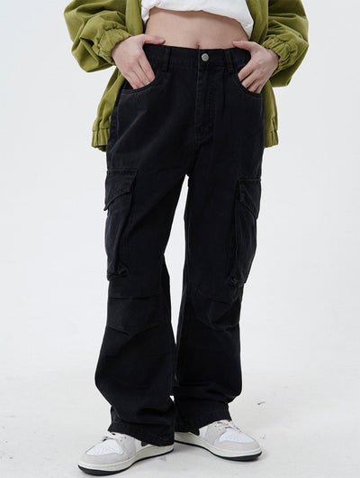 Wide Pocket Regular Fit Pants Korean Street Fashion Pants By Made Extreme Shop Online at OH Vault