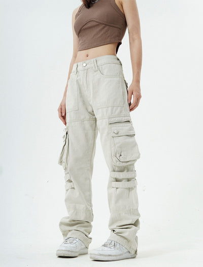 Zipped Hem Cargo Jeans Korean Street Fashion Jeans By Made Extreme Shop Online at OH Vault