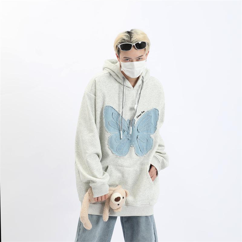 Butterfly Drawstring Hoodie Korean Street Fashion Hoodie By MaxDstr Shop Online at OH Vault