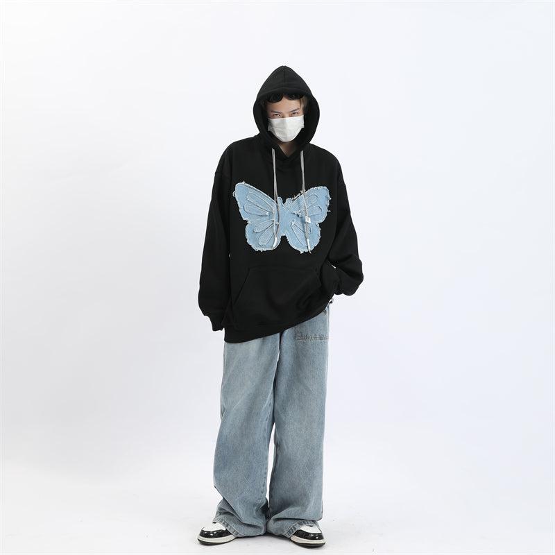 Butterfly Drawstring Hoodie Korean Street Fashion Hoodie By MaxDstr Shop Online at OH Vault