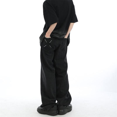Emphasis Back Pocket Jeans Korean Street Fashion Jeans By MaxDstr Shop Online at OH Vault