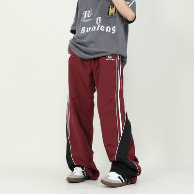 Contrast Side Track Pants Korean Street Fashion Pants By Mr Nearly Shop Online at OH Vault