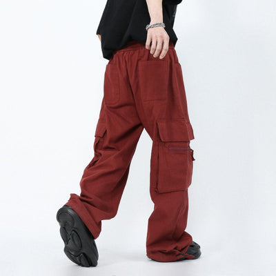 Drawstring Waist Cargo Pants Korean Street Fashion Pants By Mr Nearly Shop Online at OH Vault