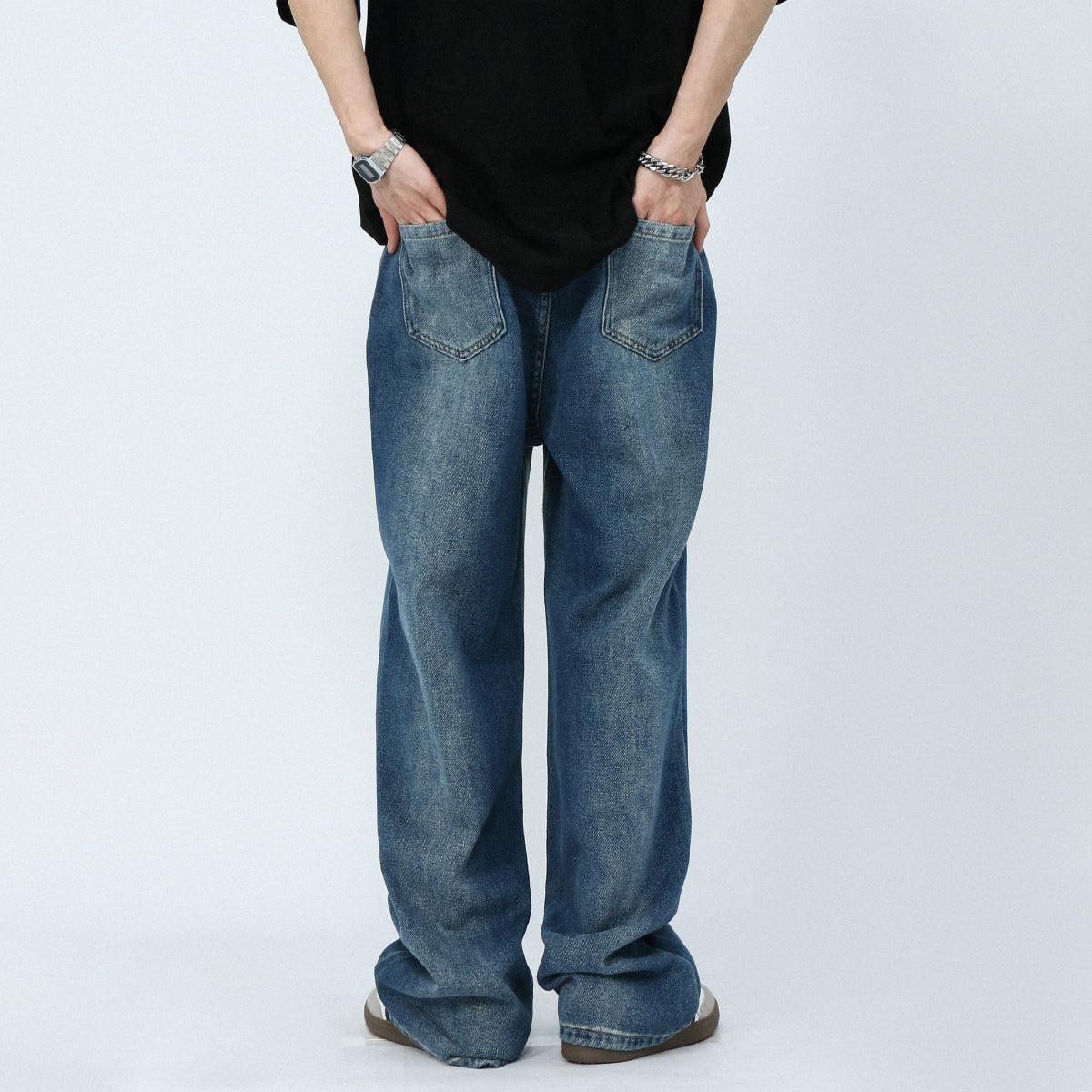 Loose Straight Leg Jeans Korean Street Fashion Jeans By Mr Nearly Shop Online at OH Vault