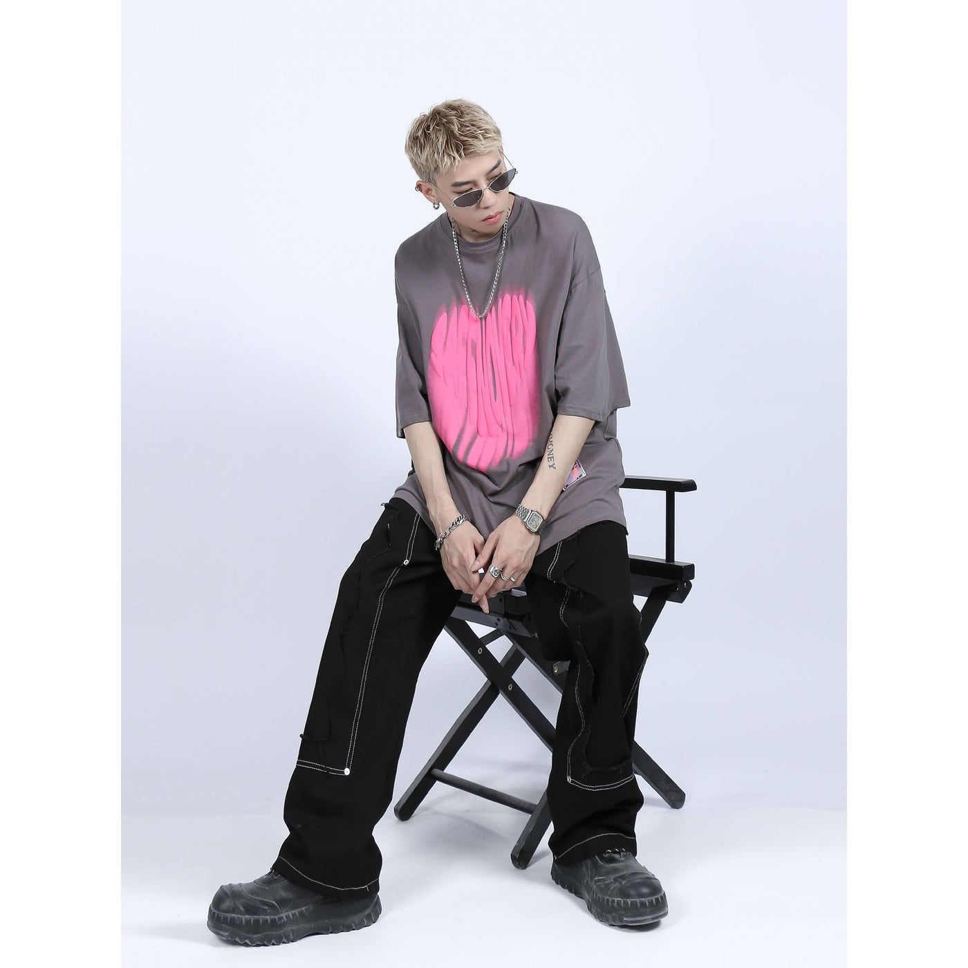 Mr. Nearly Faded Letters T-Shirt