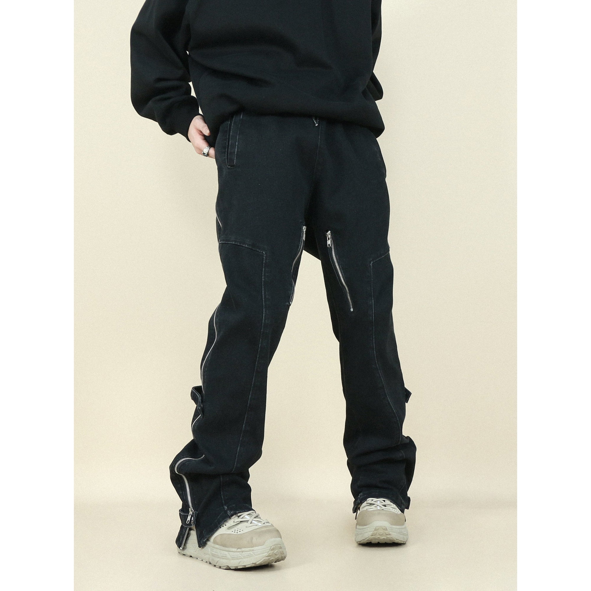 Mr. Nearly Side Zip Up Pants