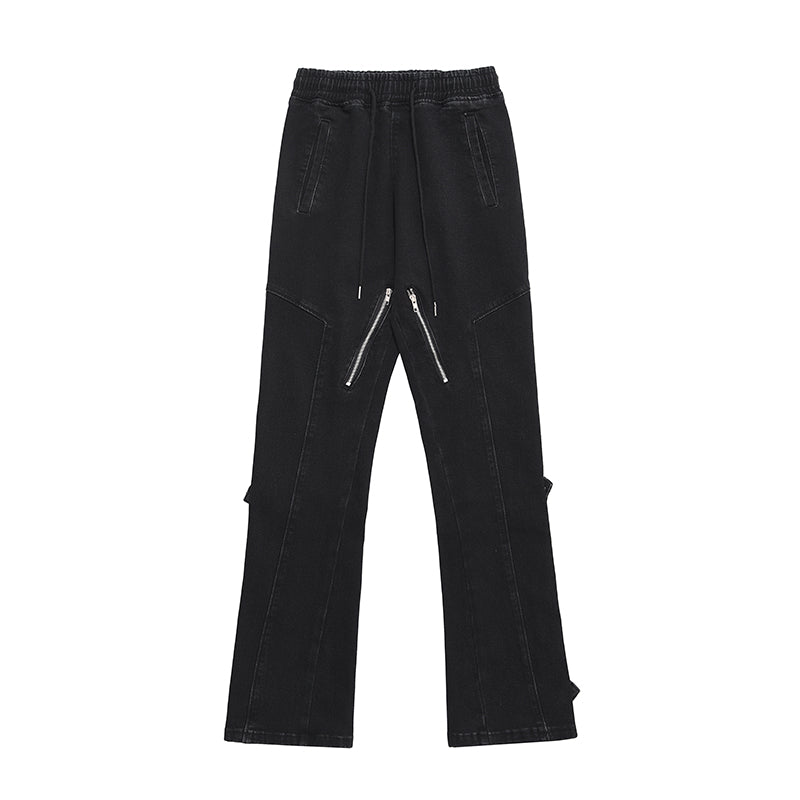 Mr. Nearly Side Zip Up Pants Korean Street Fashion Pants By Mr Nearly Shop Online at OH Vault