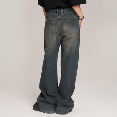 Washed Straight Leg Jeans Korean Street Fashion Jeans By New Start Shop Online at OH Vault