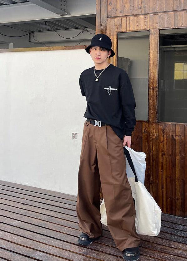 Commuter Style Trousers Korean Street Fashion Pants By Poikilotherm Shop Online at OH Vault