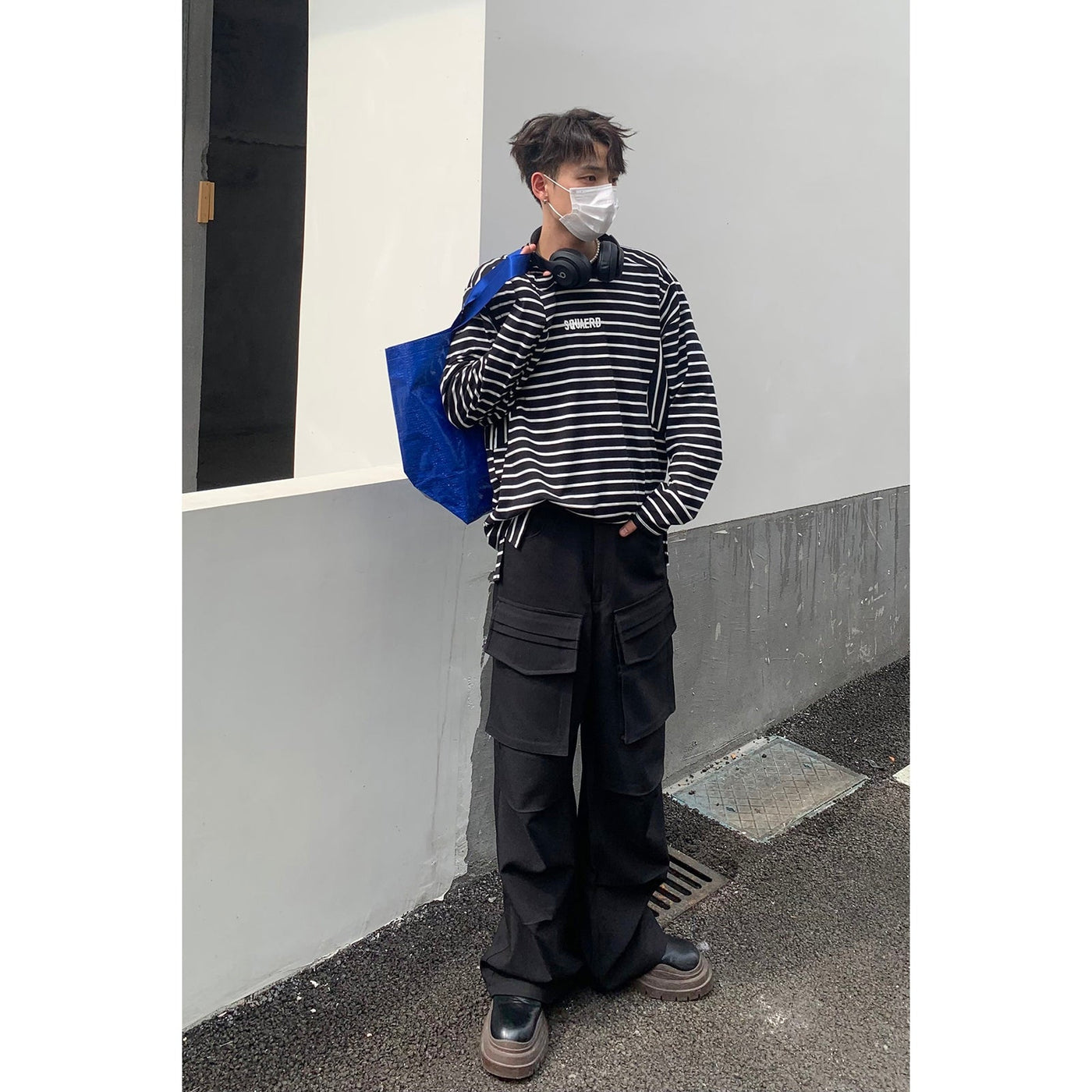 Flap Pockets Cargo Pants Korean Street Fashion Pants By Poikilotherm Shop Online at OH Vault