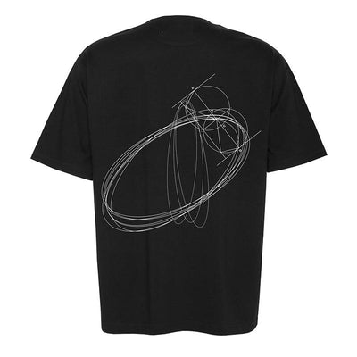 Geometric Pattern T-Shirt Korean Street Fashion T-Shirt By Poikilotherm Shop Online at OH Vault