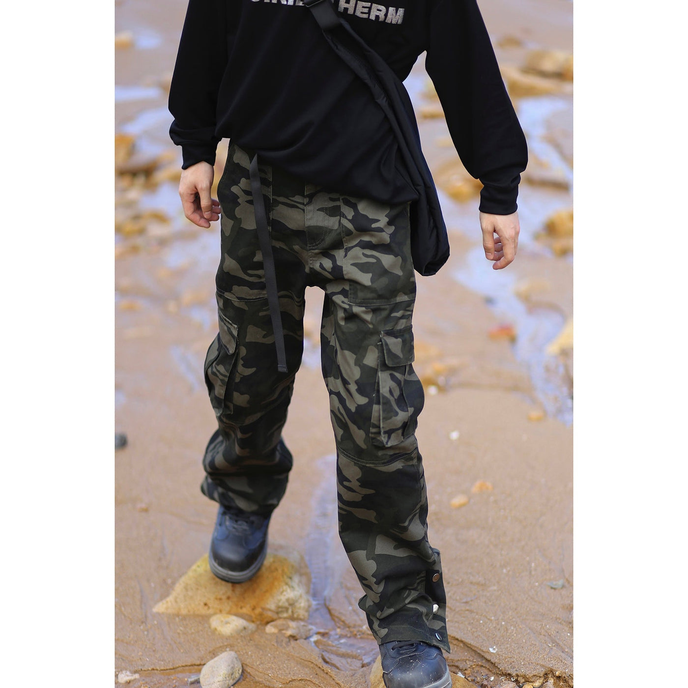 Muted Camouflage Pants Korean Street Fashion Pants By Poikilotherm Shop Online at OH Vault