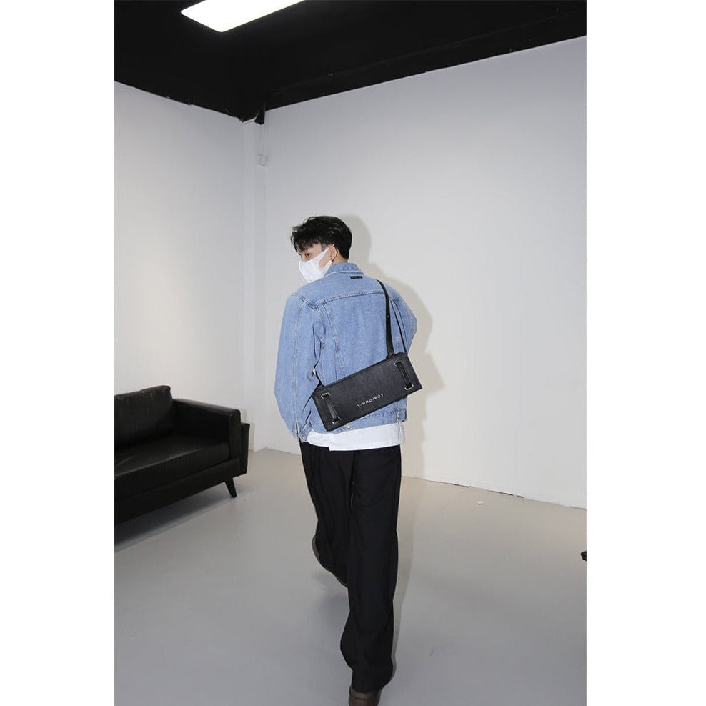 Side Fold Wide Cut Pants Korean Street Fashion Pants By Poikilotherm Shop Online at OH Vault