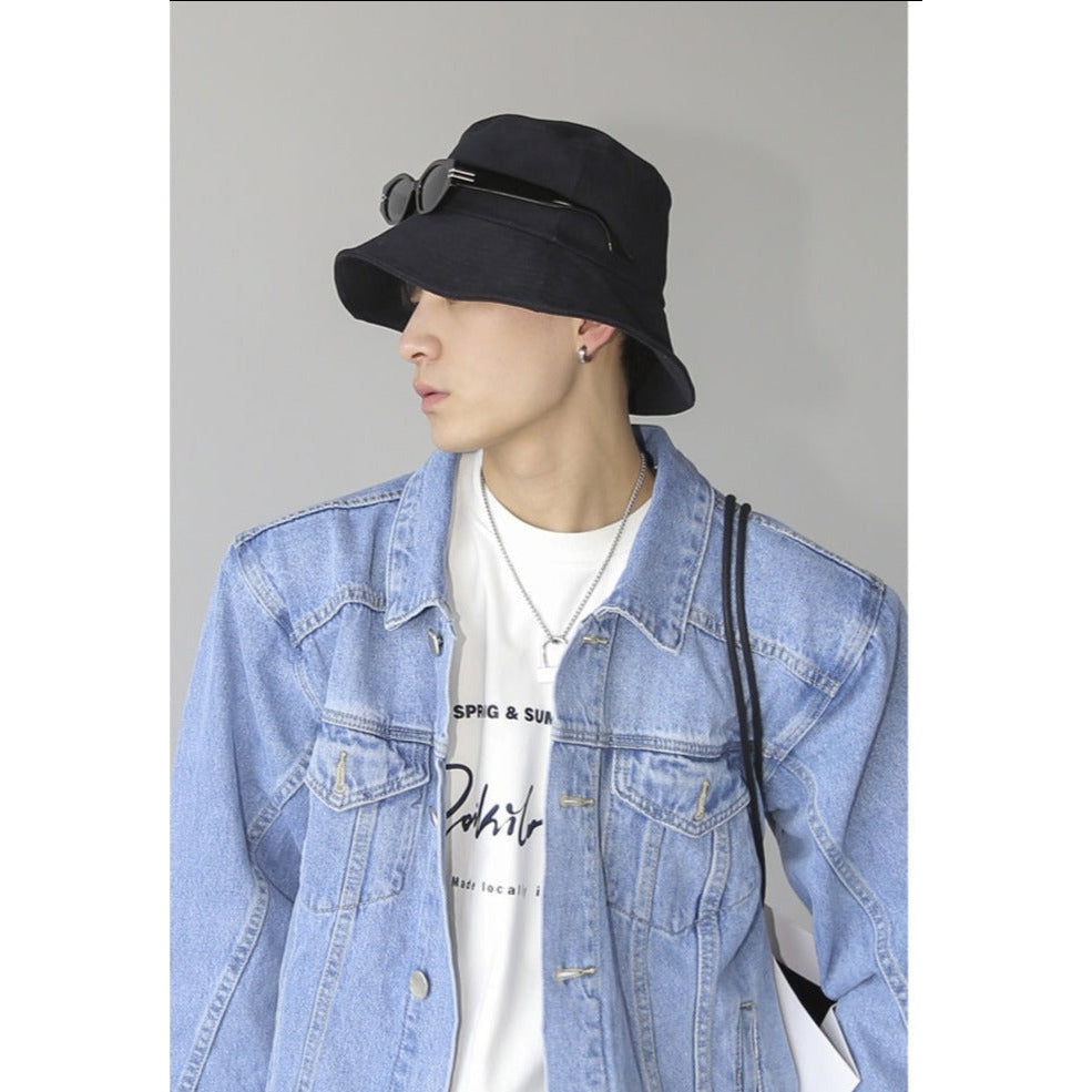 Warped Brim Bucket Hat Korean Street Fashion Hat By Poikilotherm Shop Online at OH Vault